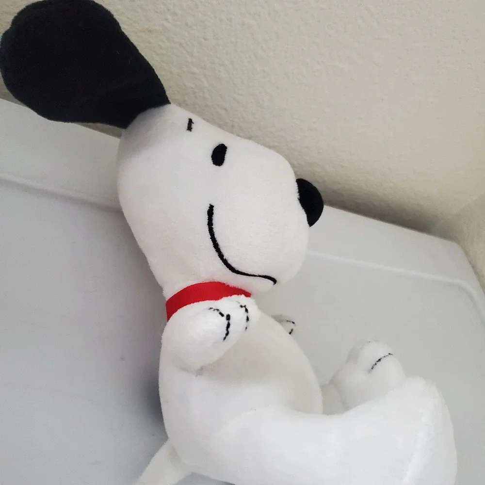 Fiesta Peanuts Snoopy Plush 6 Inch Stuffed Animal White Dog Red Collar 60139563